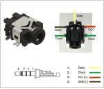 Klinkenbuchse/Datenbuchse 4-polig, 2,5 mm kompatibel mit Siku Control - SMD Ausführung Klinkenbuchse/Datenbuchse 4-polig, 2,5 mm kompatibel mit Siku Control